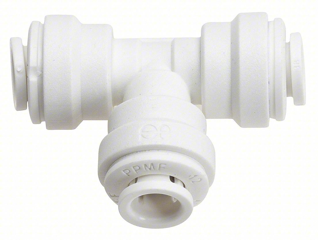 Tee Quick Connect Coupling, W 5 7/16 in