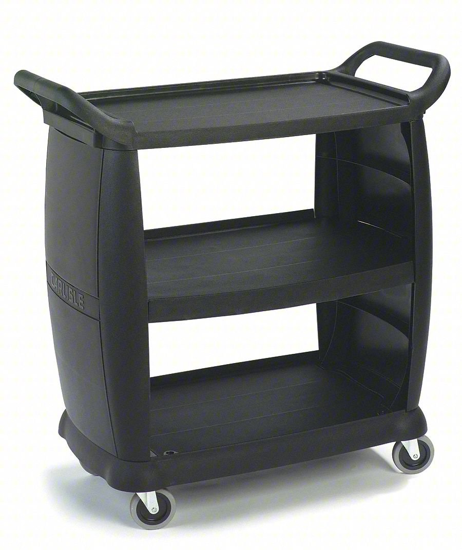 BUSSING CART,36 1/4 IN L,PLASTIC