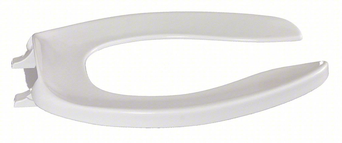 TOILET SEAT, WHT, 14.625 IN W, 2 IN H