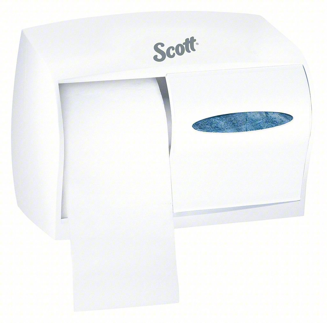 Toilet Paper Dispenser,(2) Rolls,White