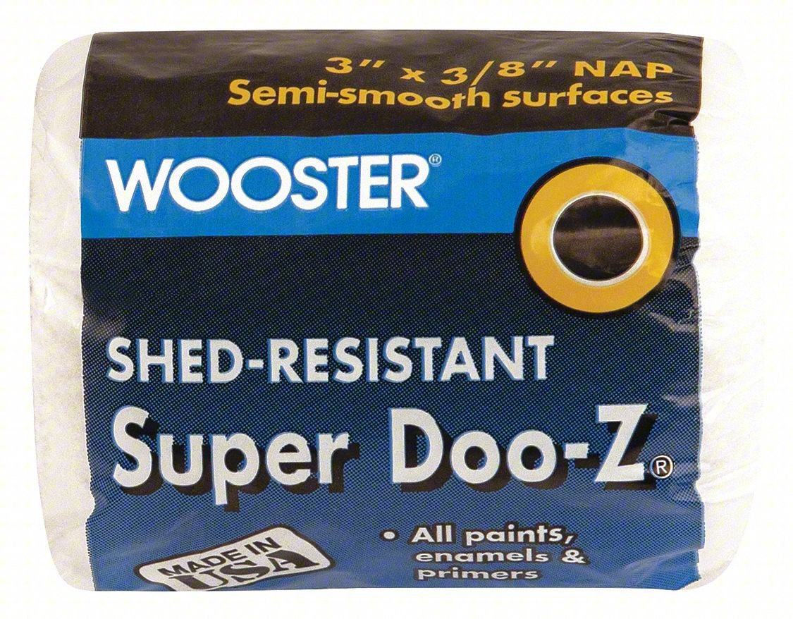 ROLLER: 3 IN LG, 3/8 IN NAP SIZE, SHED-R