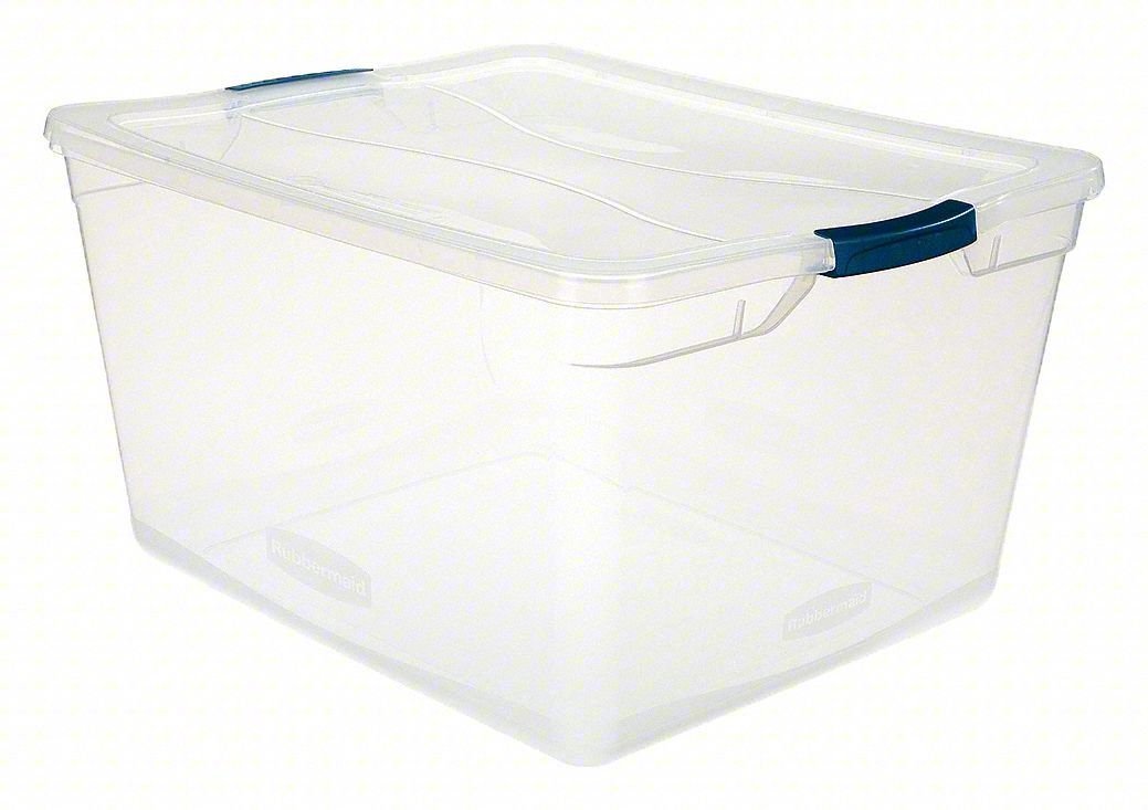STORAGE TOTE: 17.8 GAL, 23 1/2 IN X 18 5