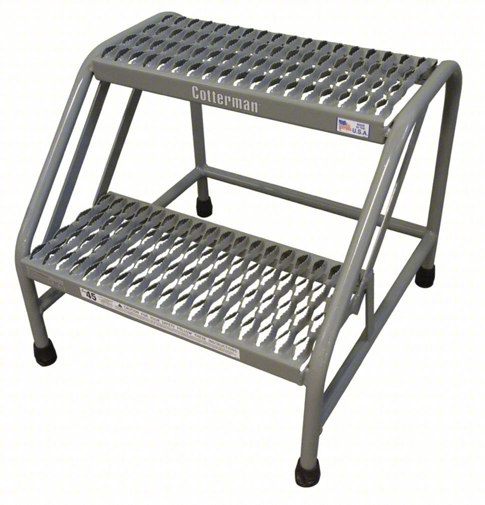 Stationary Step,2 Steps,Overall 20" H