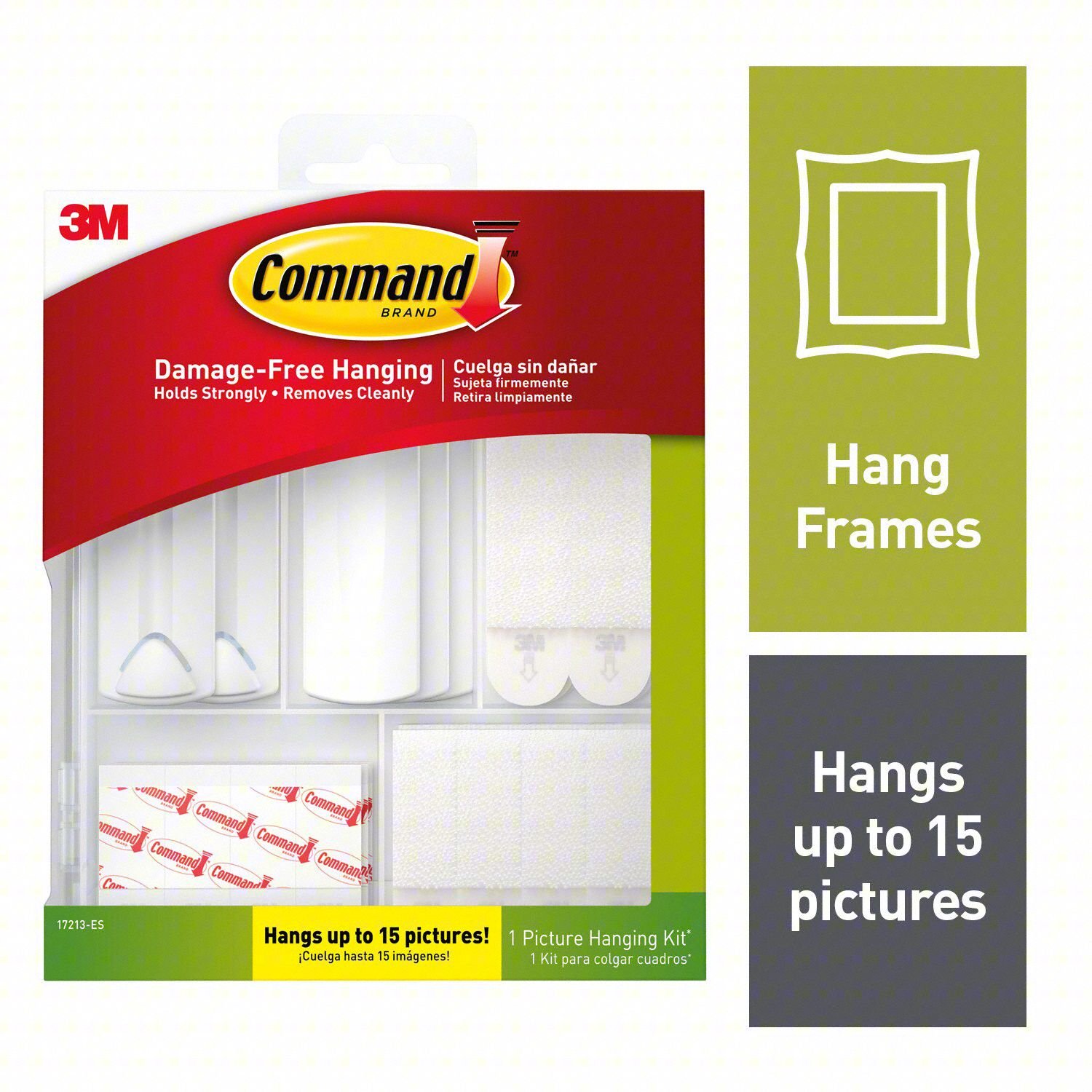 PICTURE HANGER, WHITE, PLASTIC, PK3