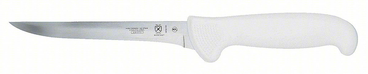 BONING KNIFE,6 IN BLADE,WHITE HANDLE