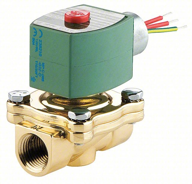 Solenoid Valve,Brass,NO,Air, Inert Gas