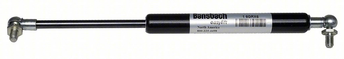 GAS SPRING: M8 THREAD SIZE, 19 31/64 IN