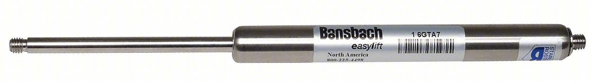 GAS SPRING: M10 THREAD SIZE, 34 27/32 IN