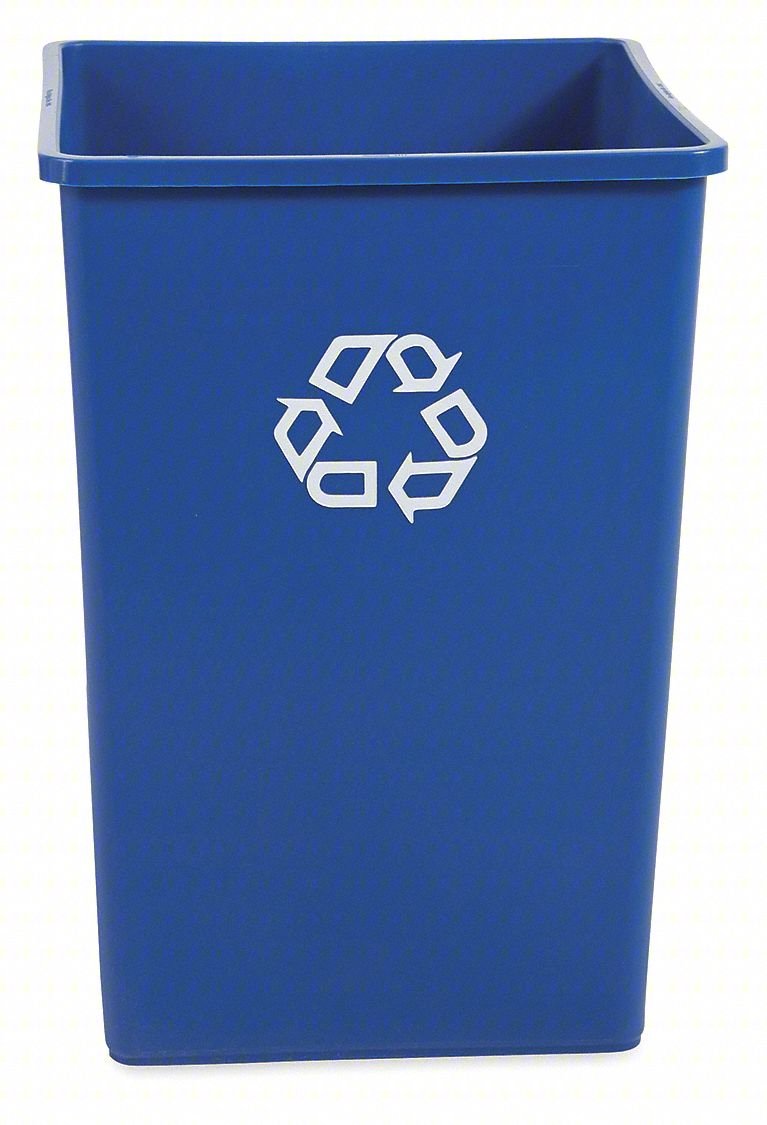 Recycling Container,Blue,35 gal.
