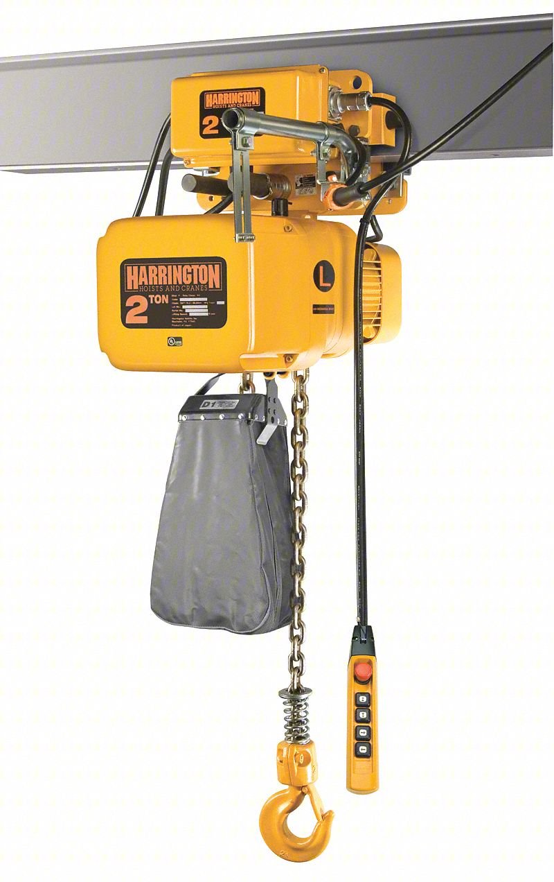 Electric Chain Hoist w/Trolley,6000 lb.