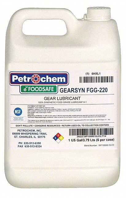 GEAR OIL,GEARSYN,SYNTHETIC,JUG ,1 GAL