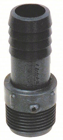 Adapter, 1 in, Insert x MNPT,Gray