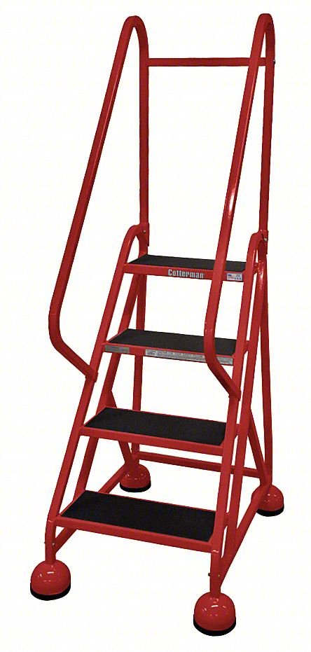 Rolling Ladder,Hndrl,Platfm 36 In H