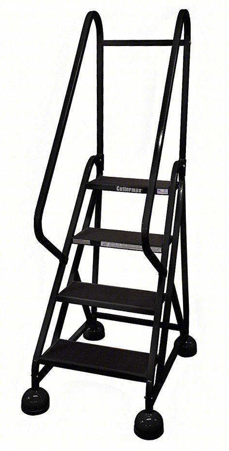 Rolling Ladder,Hndrl,Platfm 36 In H