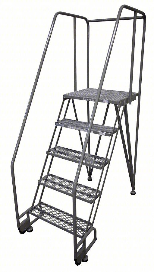 Tilt and Roll Ldr,Welded,Platfm 50In H