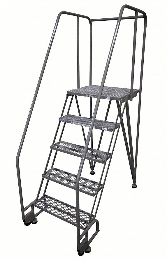 Tilt and Roll Ldr,Welded,Platfm 50In H