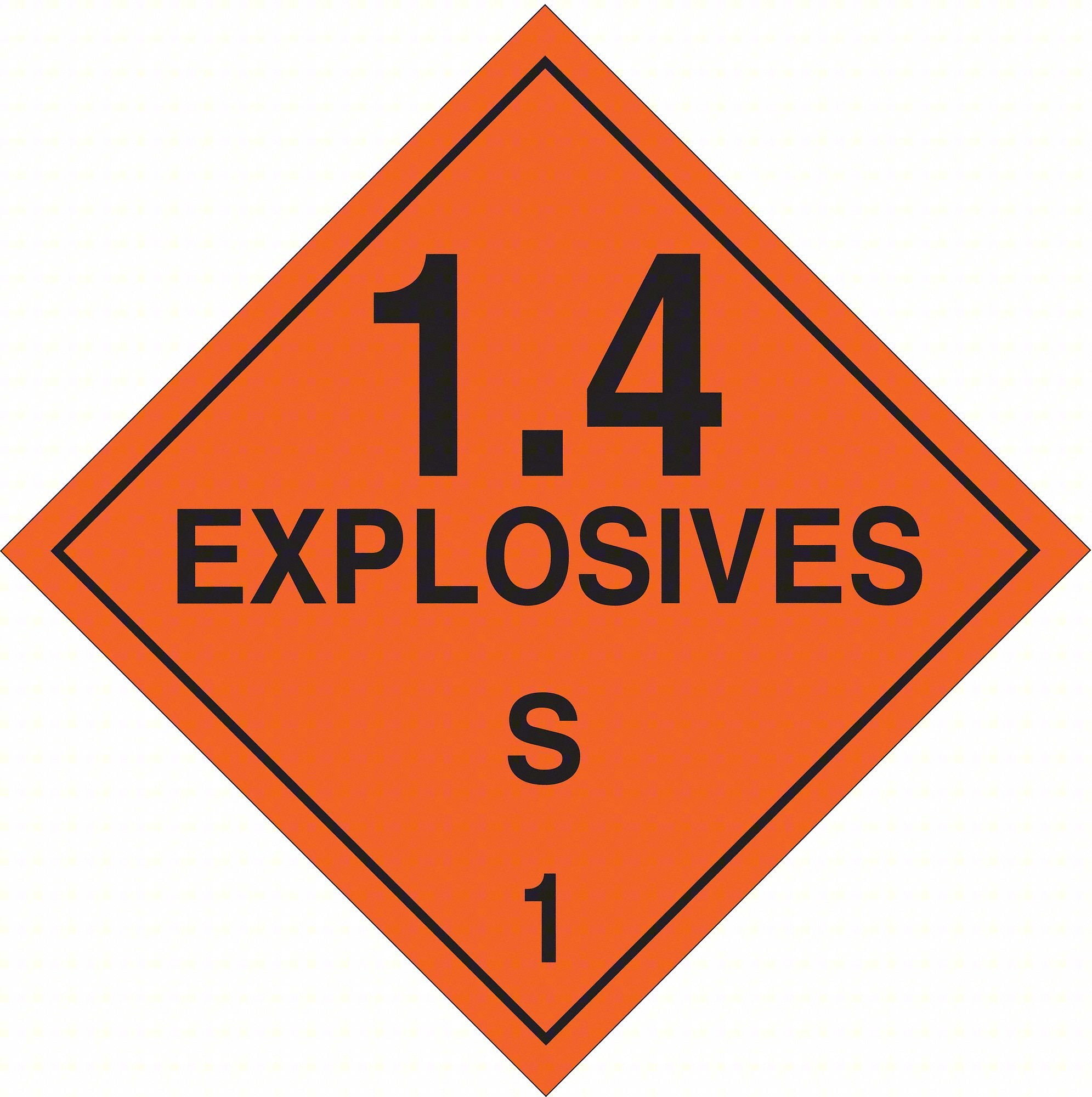 DOT Container Placard,10-3/4" Label W