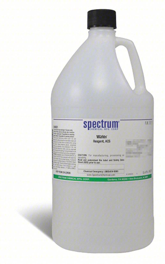 WATER - DEIONIZED: ACS, 4 L, 7732-18-5,