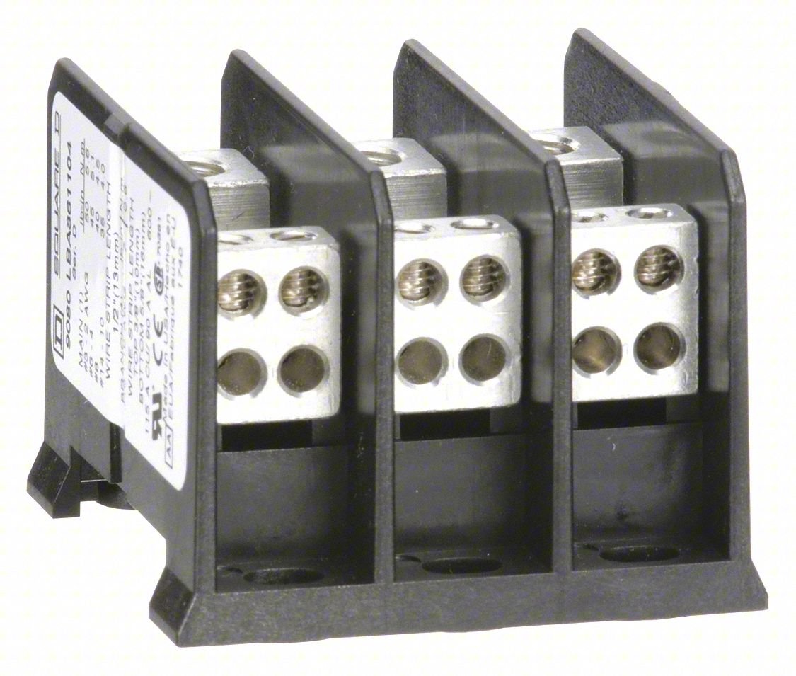 Mintr Distr Block,Al/Cu,600V AC/DC