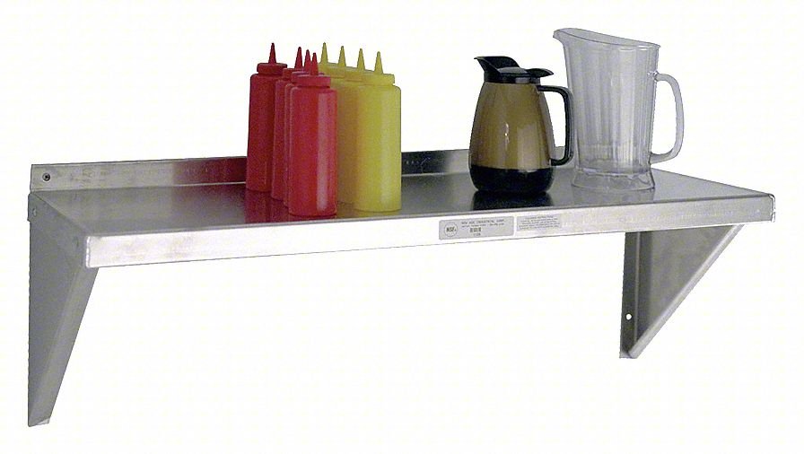 Wall Shelf,13inx12inx48in,ShlfCap 225lb