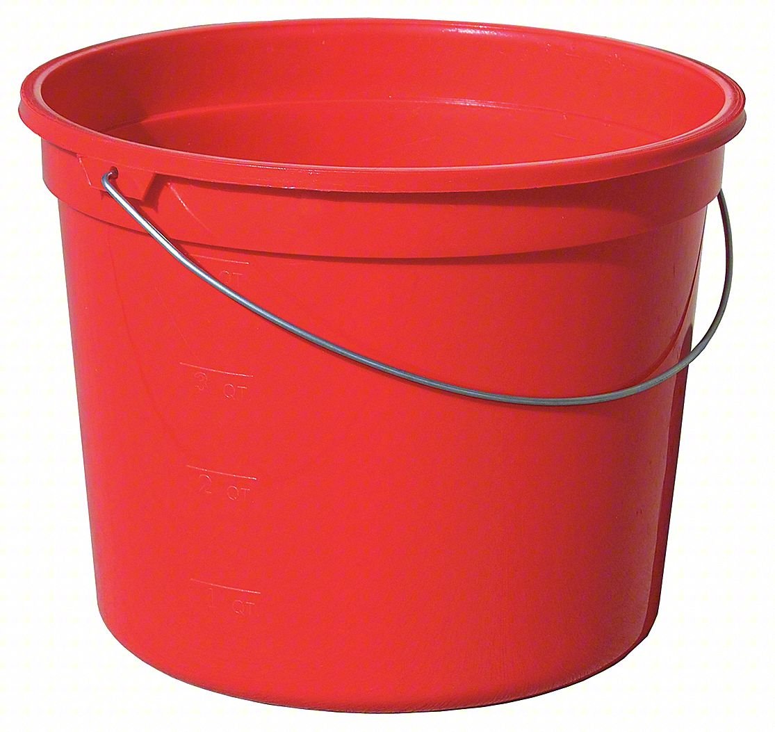 Paint Pail,5 qt,6 5/8",8 1/2" L,9 1/4" W