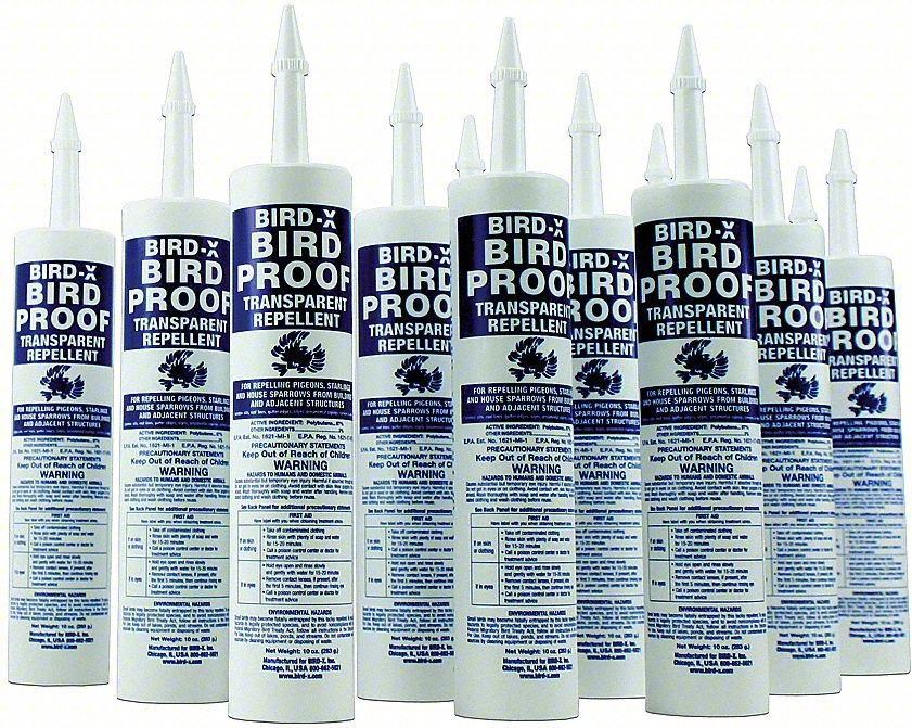 BIRD REPELLENT,10.5 OZ,GEL,12 IN H,PK12