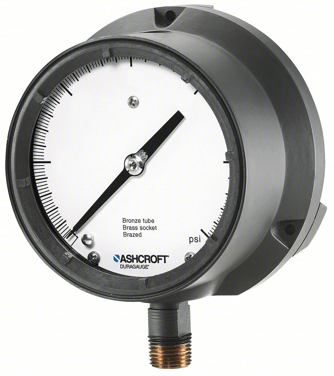 Pressure Gauge,30 Hg to 0,4-1/2In,1/2In
