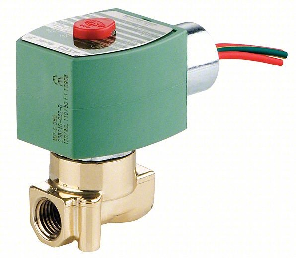 Solenoid Valve,Brass,NC,Air, Inert Gas