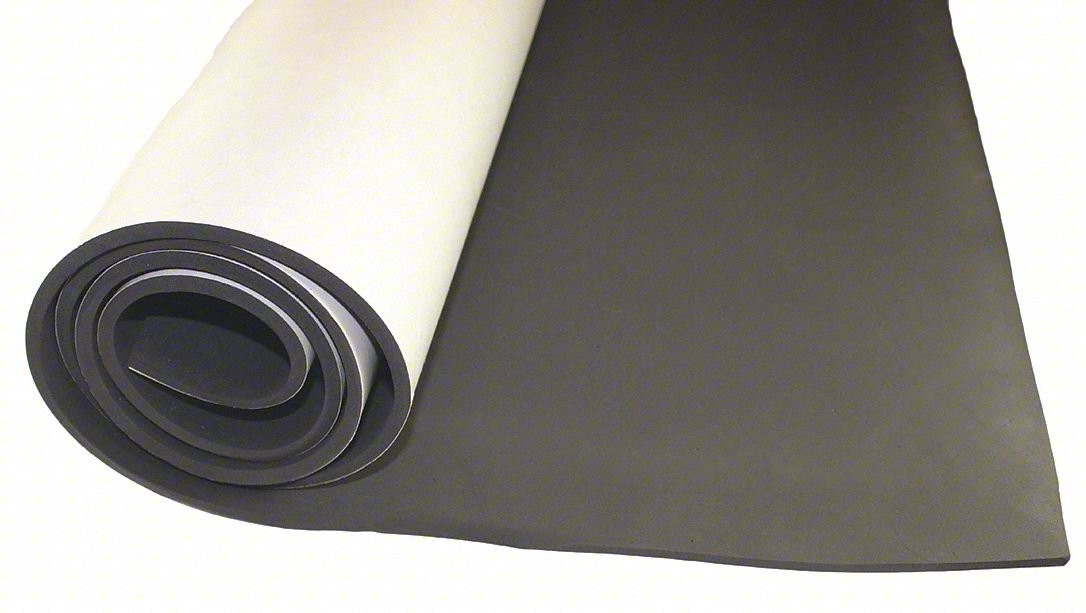 Neoprene Roll,L 6 ft,Black