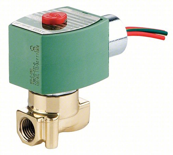 Solenoid Valve,Brass,NC,Air, Inert Gas