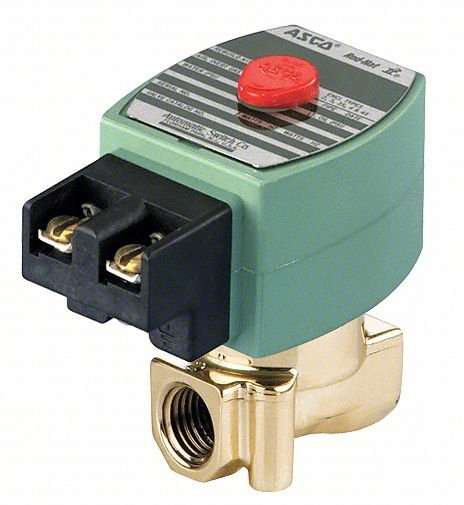 Solenoid Valve,Brass,NC,Air, Inert Gas