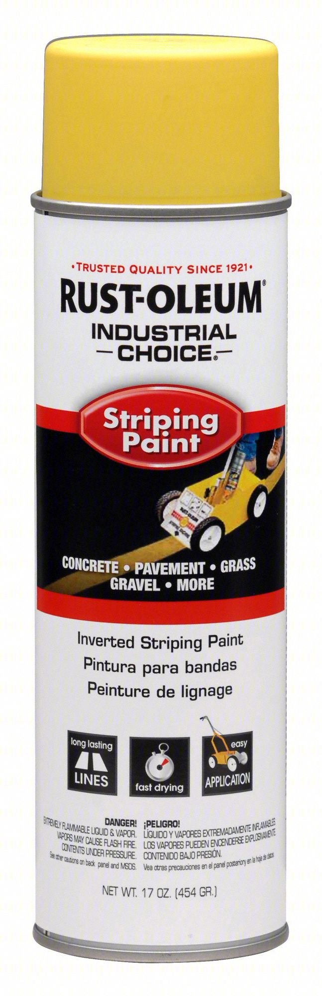 STRIPING PAINT,20 OZ,YELLOW