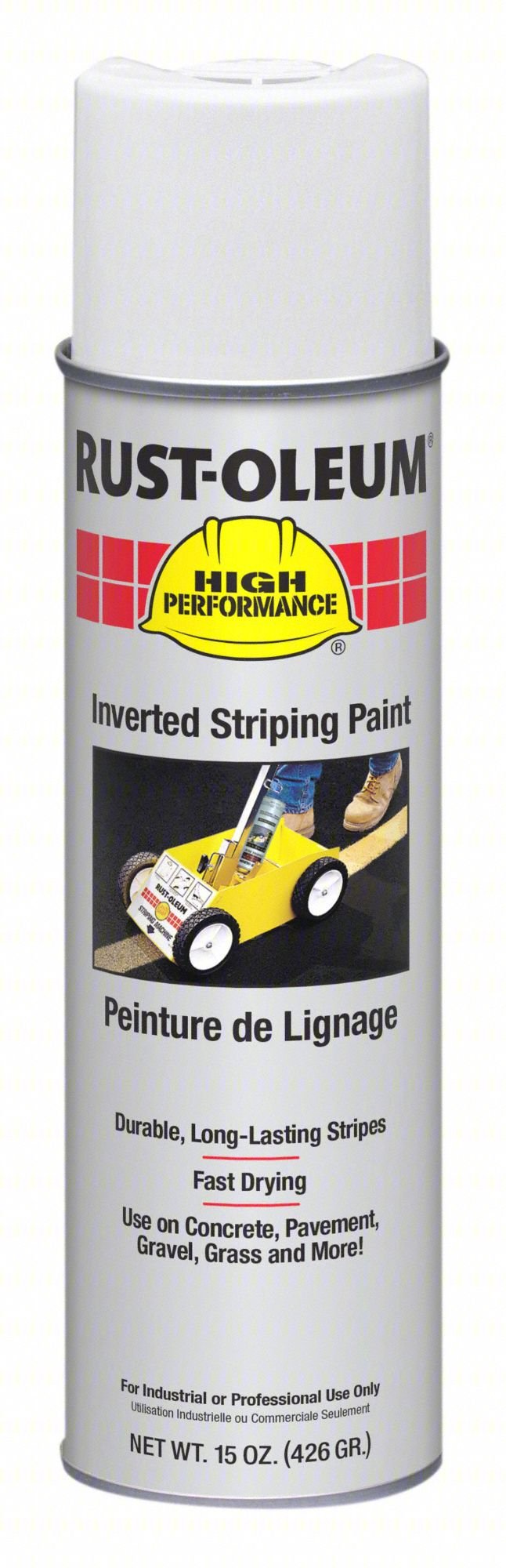 INVERTED STRIPING PAINT,18 OZ,WHITE