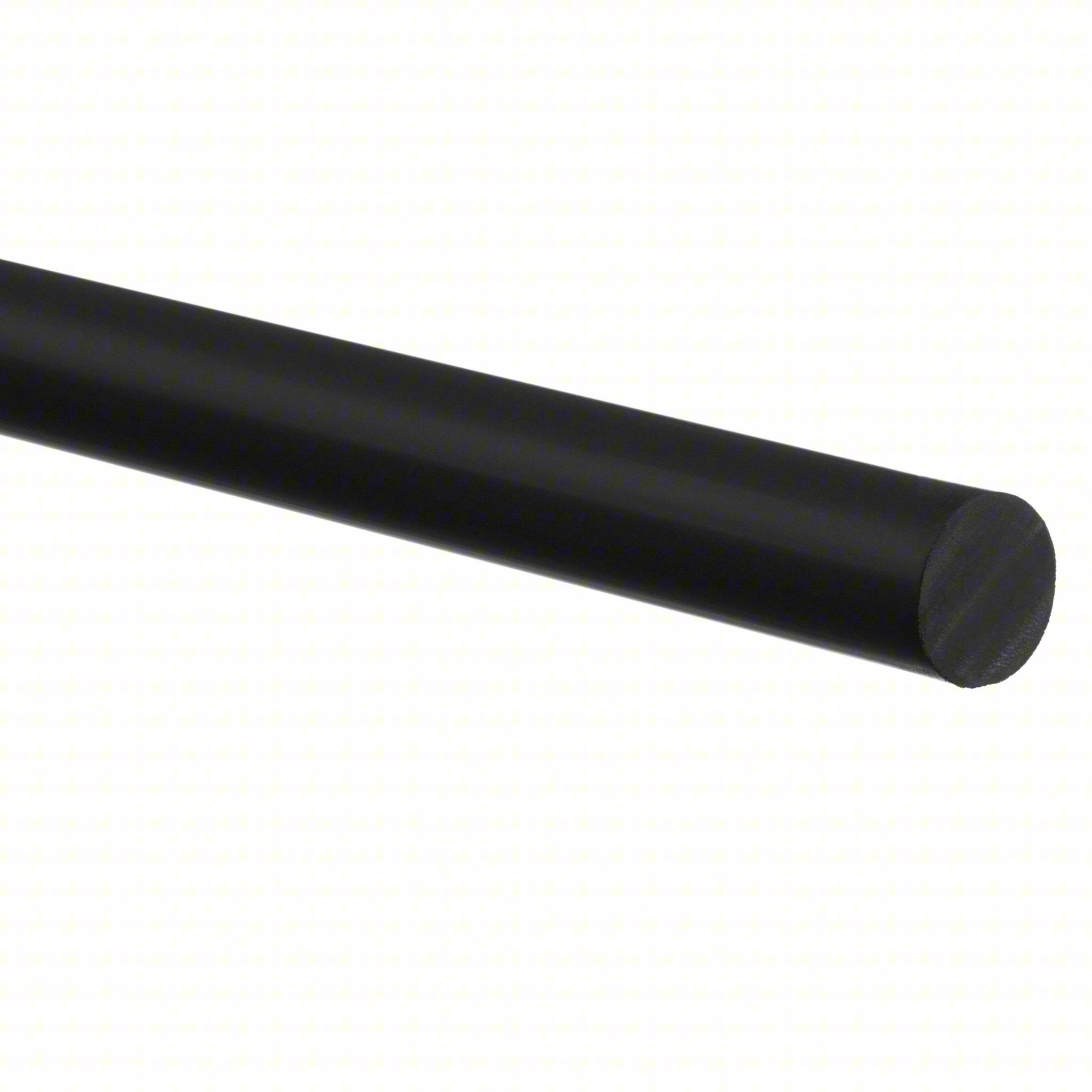 Buna-N Round Cord,1/2" D,25' L,90A,Black