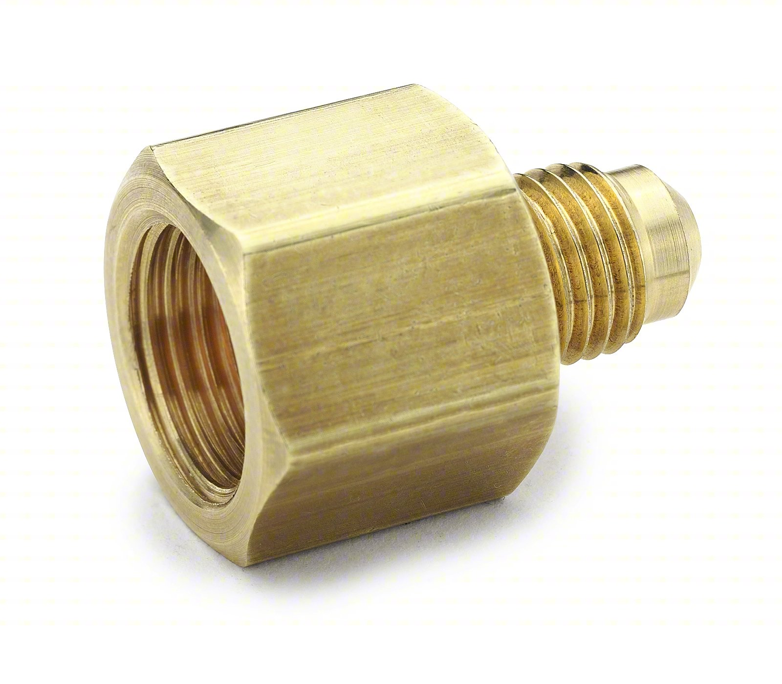 FLARED FITTING COUPLING: 1/4 IN OD X 3/8