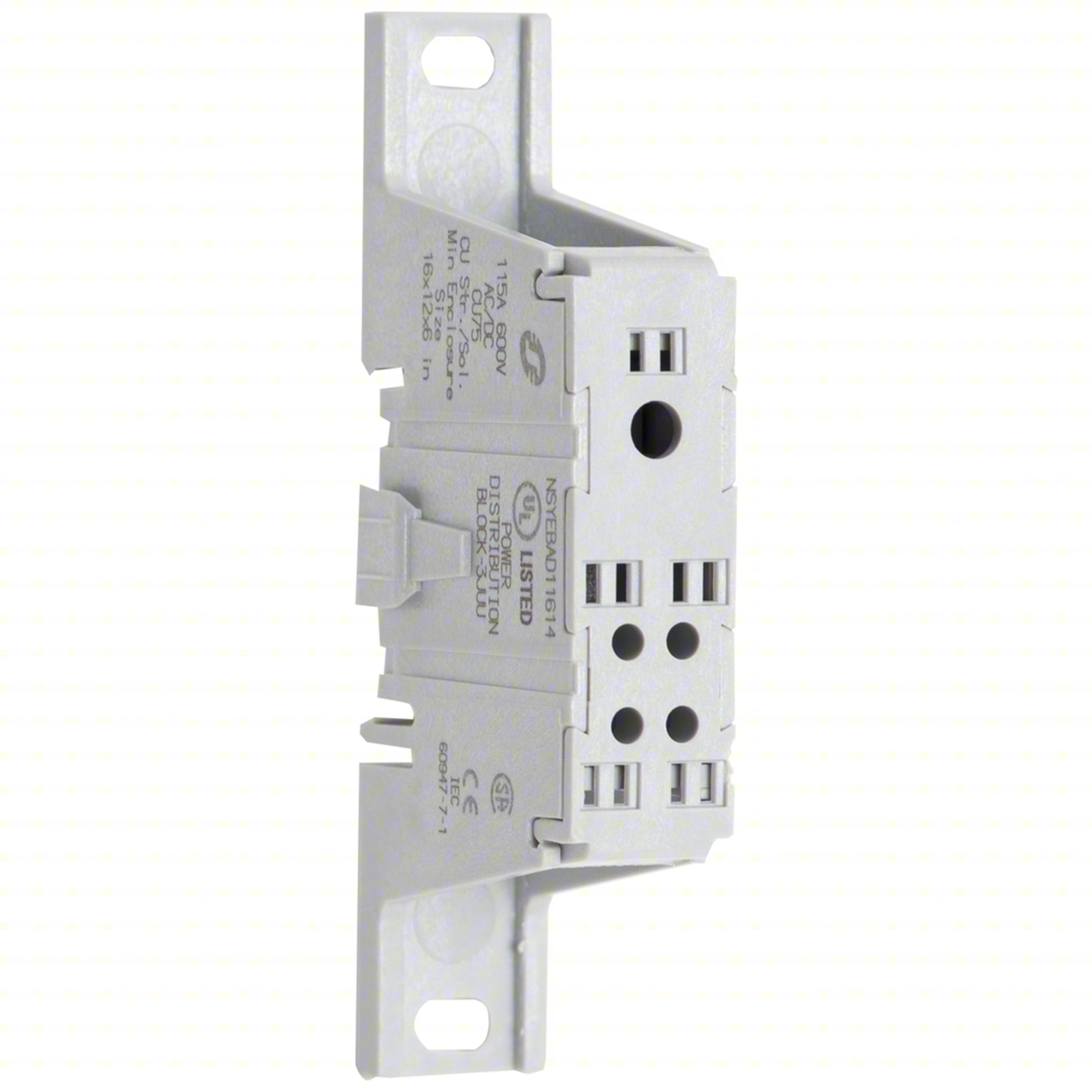 POWER DISTR BLOCK,CU,600V AC/DC