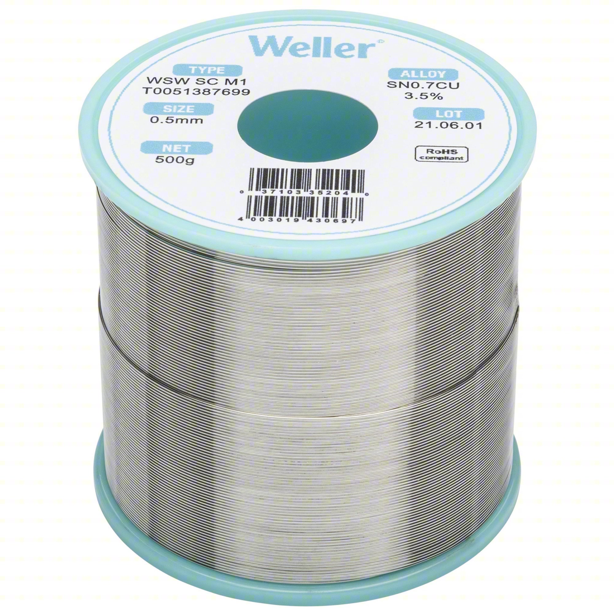 SOLDER WIRE: 0.5 MM X 500 G, SC M1, 99.3
