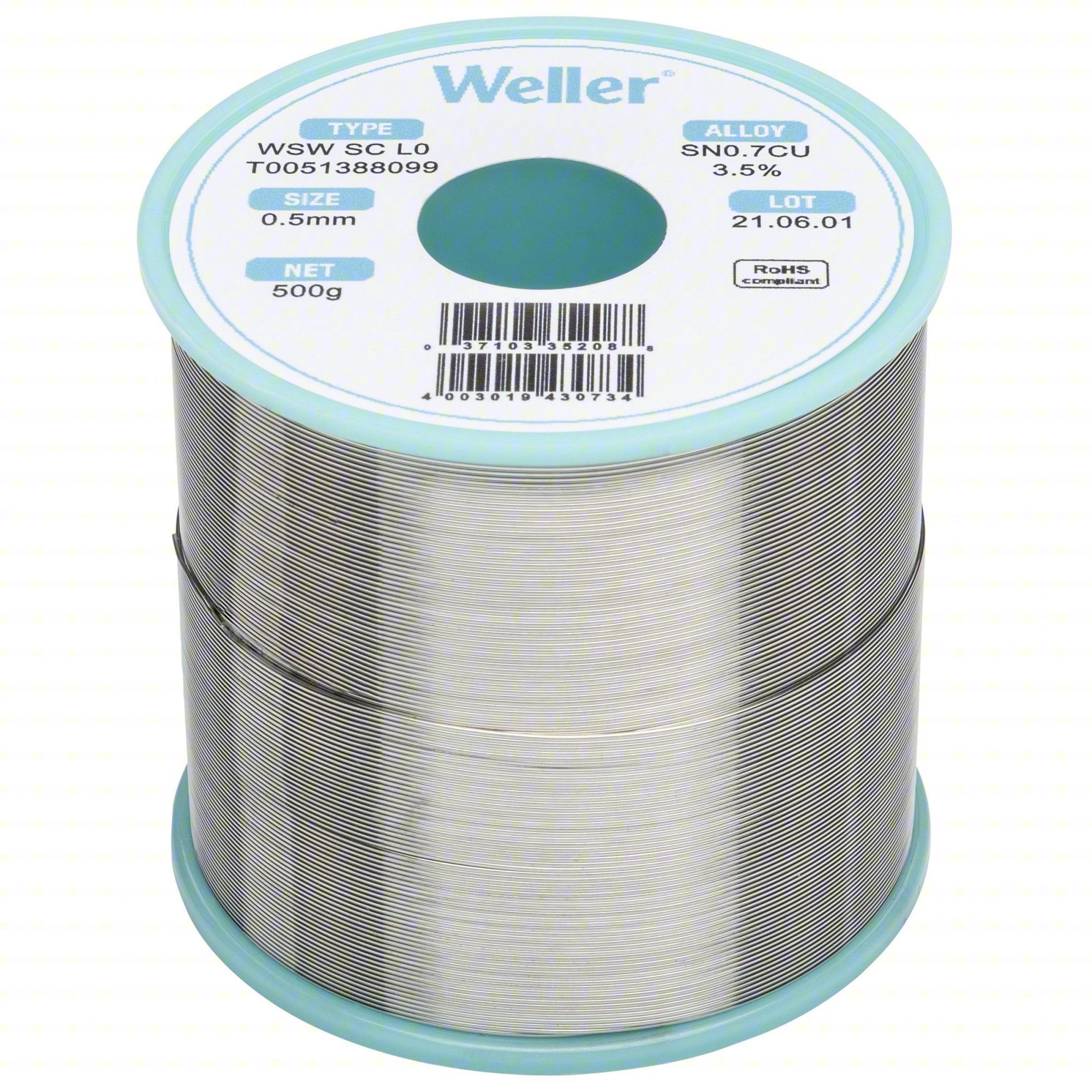 SOLDER WIRE: 0.5 MM X 500 G, SC L0, 99.3