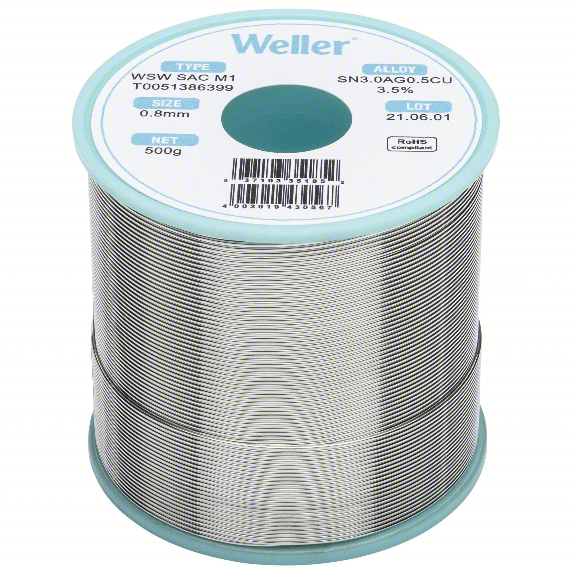 SOLDER WIRE: 0.8 MM X 500 G, SAC M1, 96.