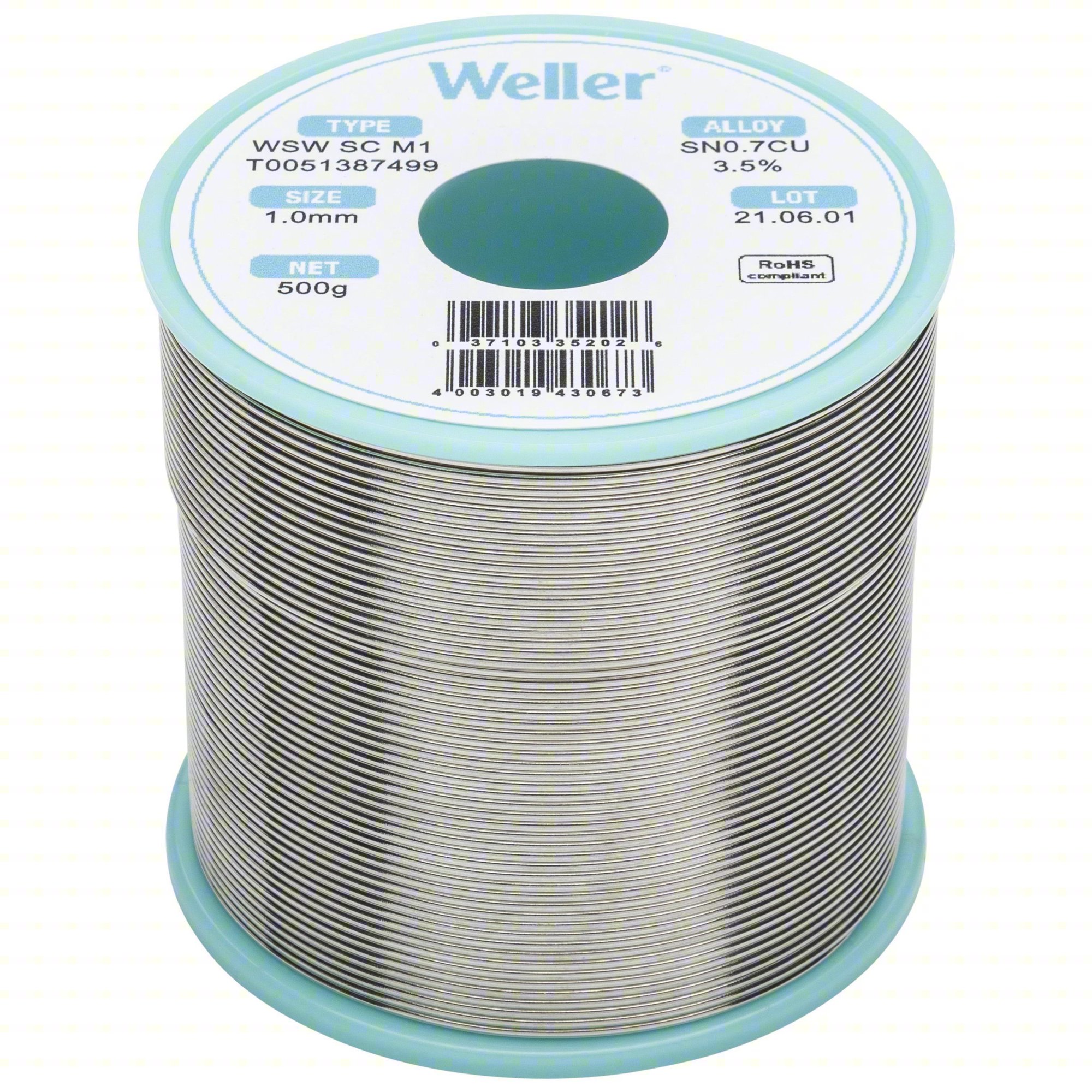 SOLDER WIRE: 1 MM X 500 G, SC M1, 99.3%