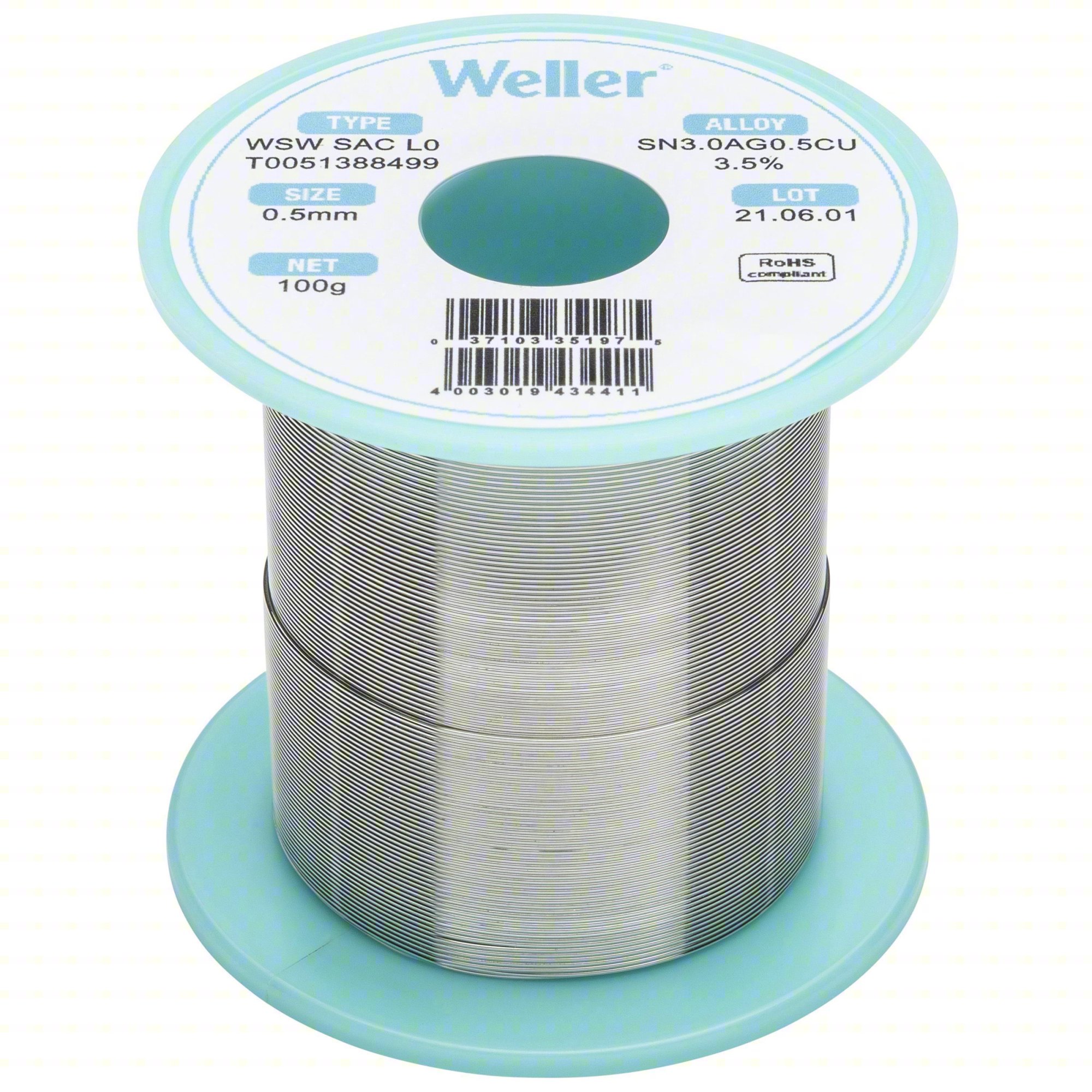 SOLDER WIRE: 0.5 MM X 100 G, SAC L0, 96.