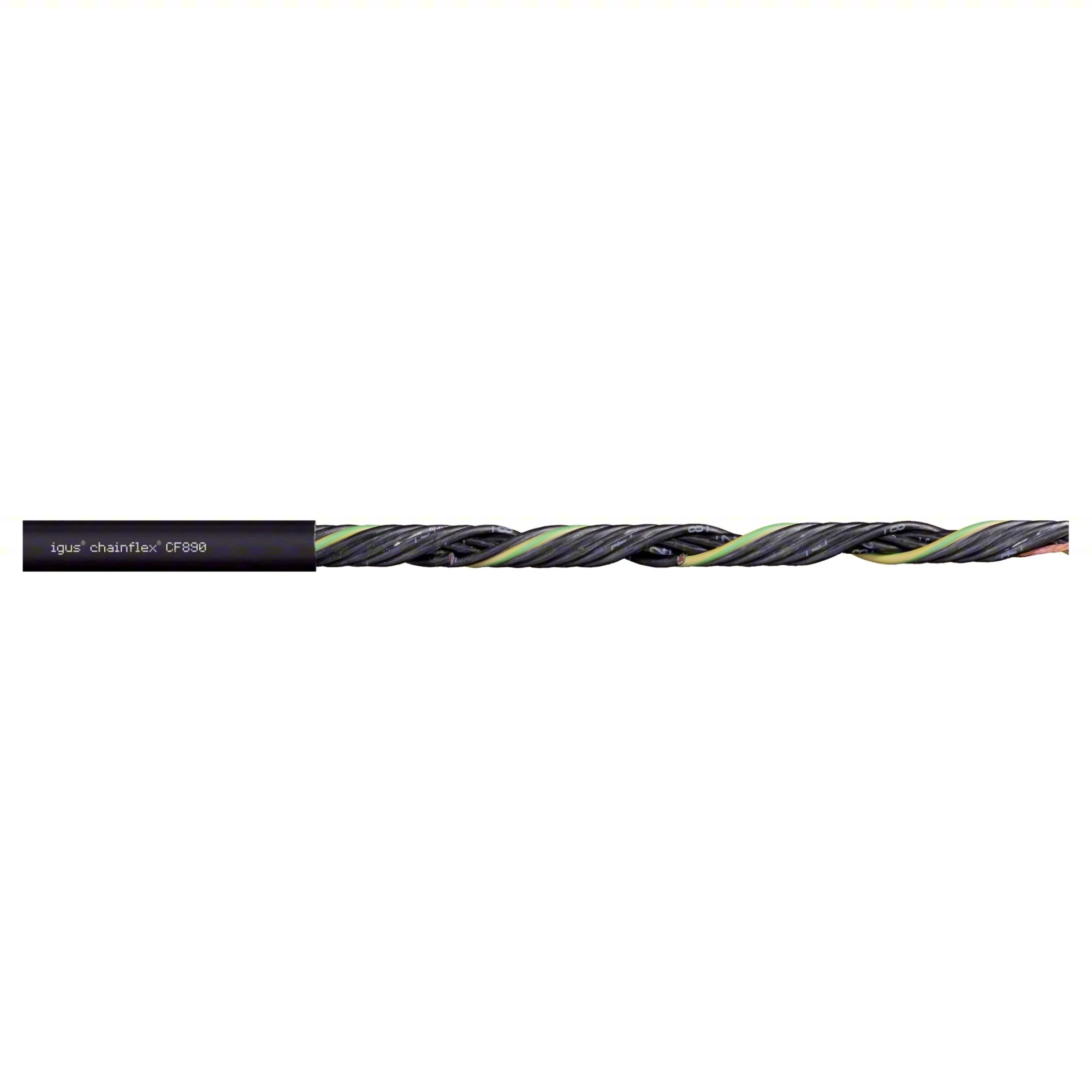 CONTROL CABLE, 20 AWG, BLACK, PUR, 600 V