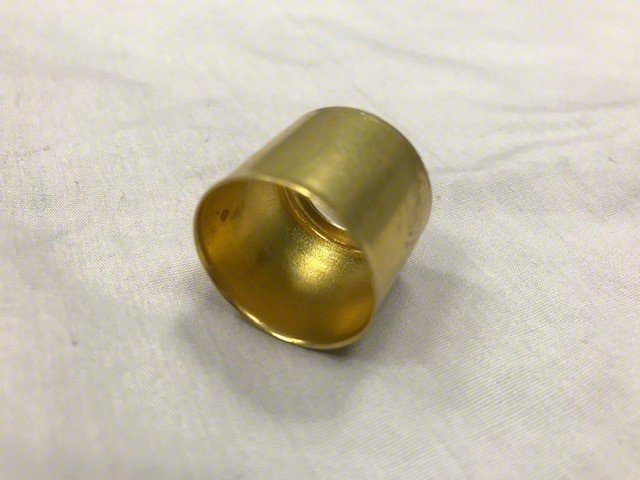 Crimp Hose Ferrule,1"L,Brass,PK25