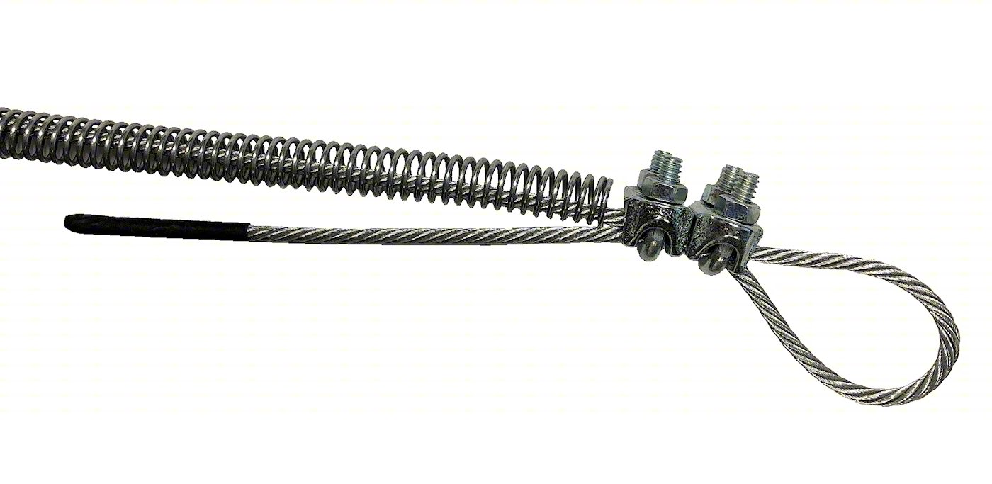 Hose Choker Cable,12"L,Steel,1/8"DIA
