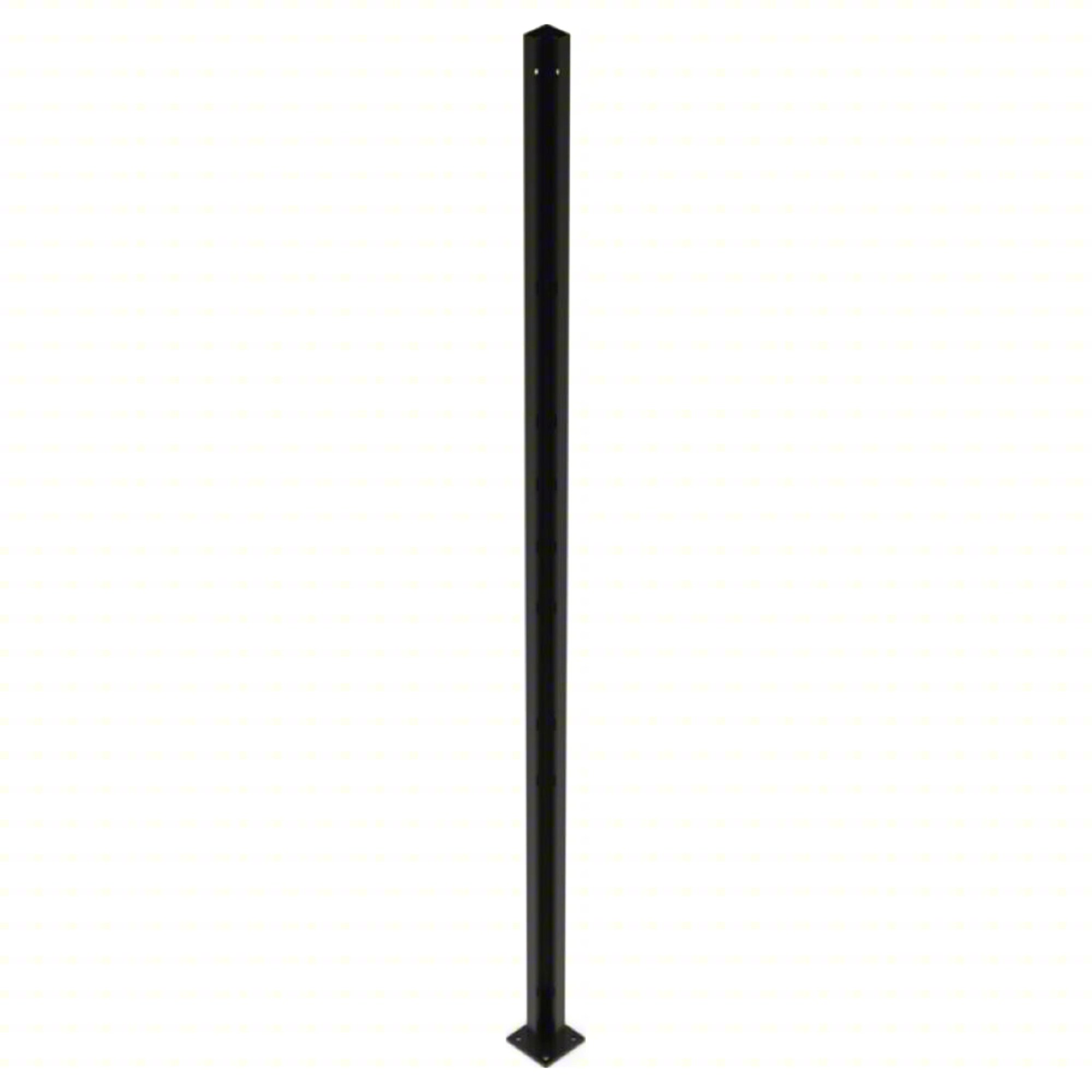 CORNER POST: 8 FT H, BLACK, POWDER-COATE