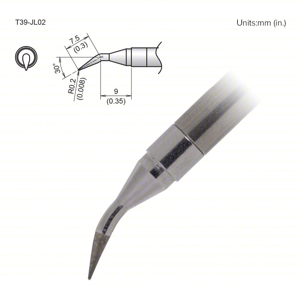 Soldering Tip,T.W. 0.2 mm,T.L. 16.5 mm