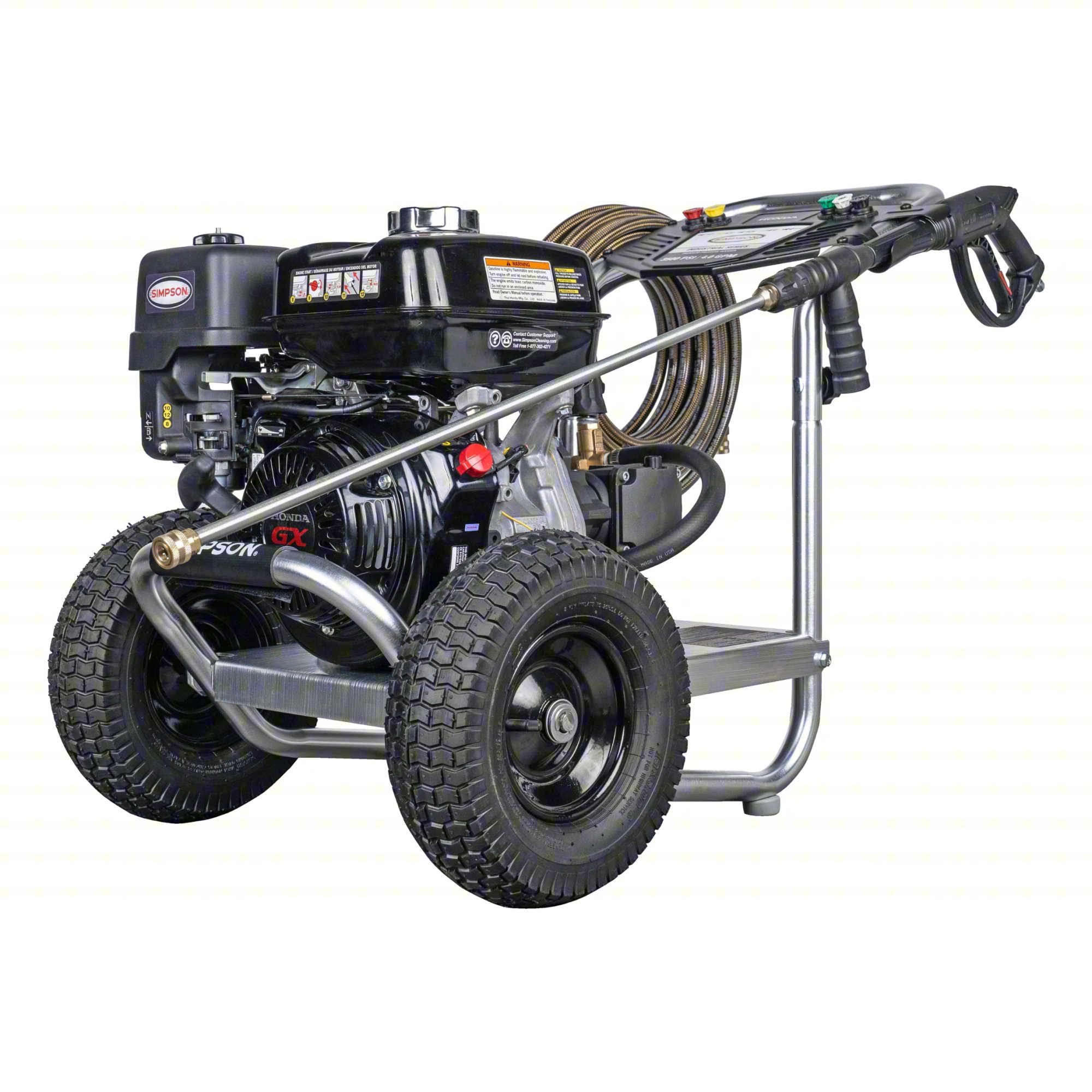 GAS-POWERED PRESSURE WASHER: HEAVY DUTY,