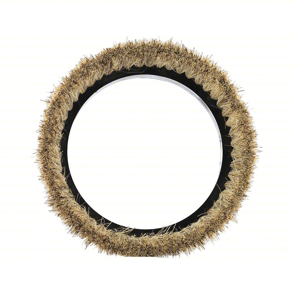 Rotary Brush,Natural Fiber,12 in dia,Brn