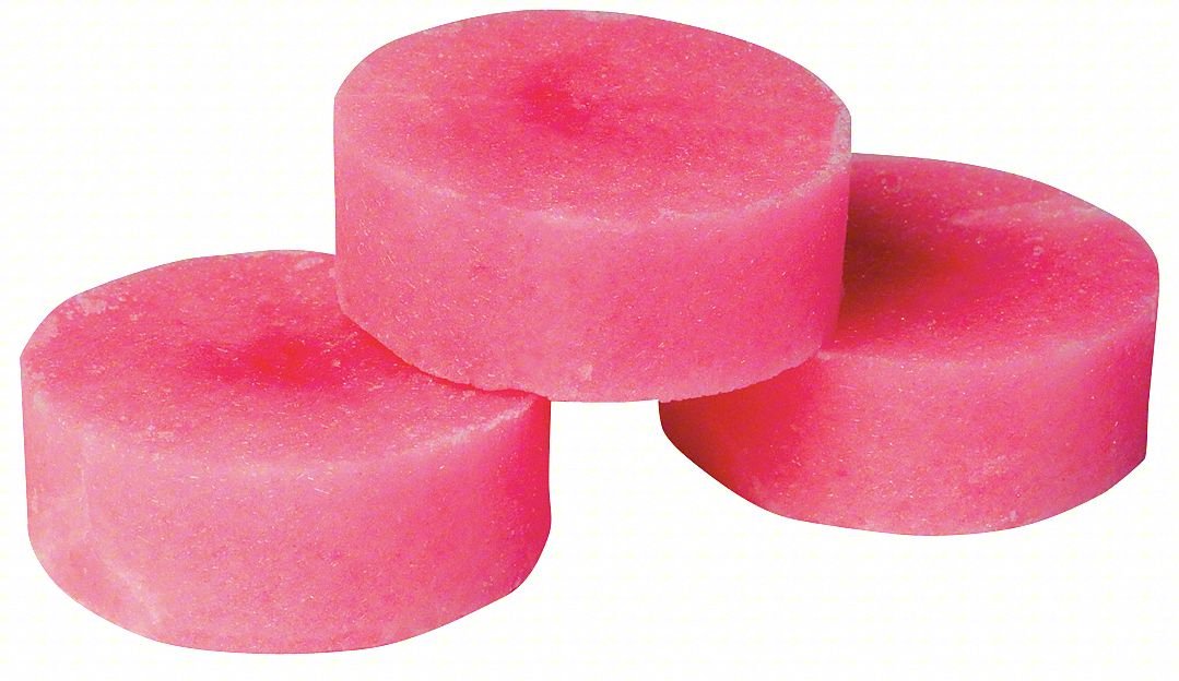 Urinal Screen Block,Round,Red,4 oz,PK12