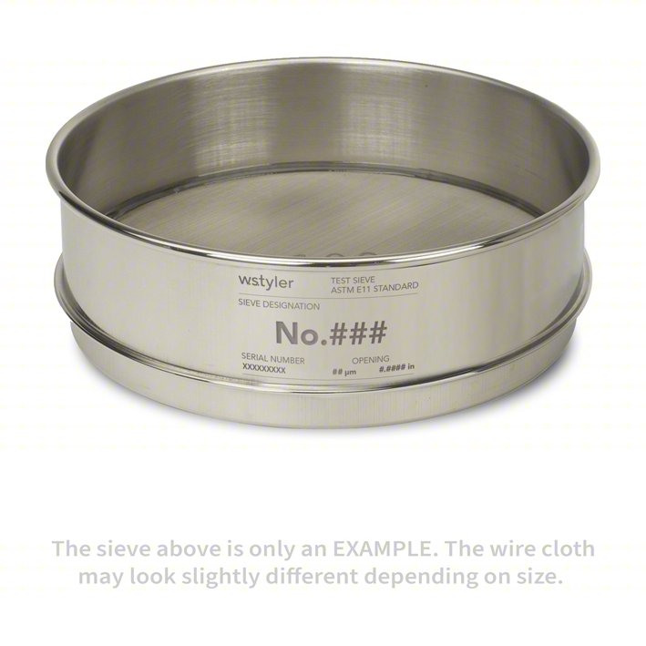 Sieve, #400, S/S, 8 In, Full Ht
